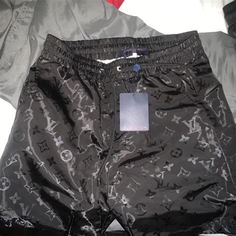 louis vuitton shorts black|Louis Vuitton reflective shorts.